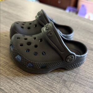 Crocs Kids Black Slip-On Clog Sandals
